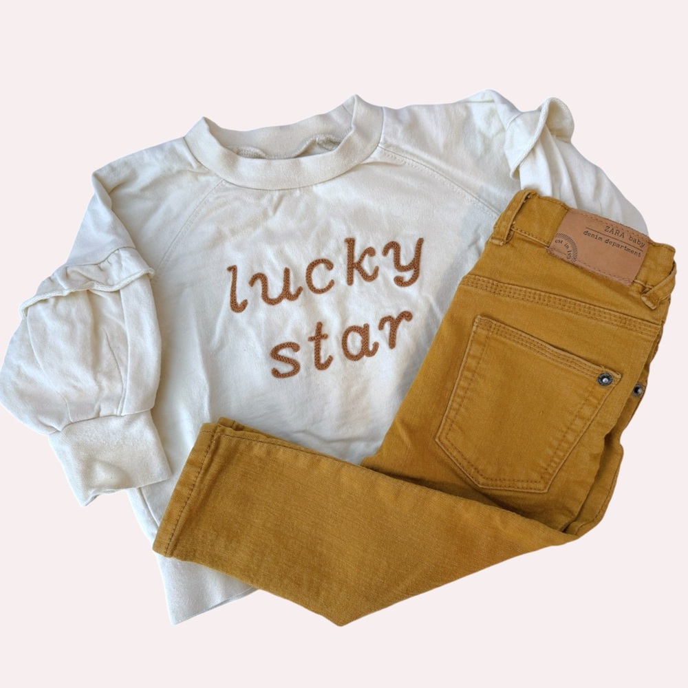 Rylee + Cru Pullover Sweater and Zara Jeans Bundle